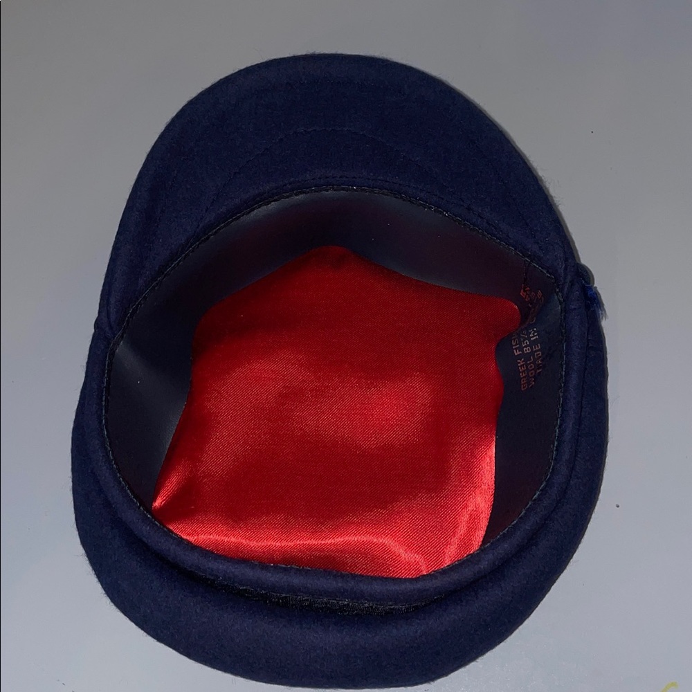 Authentic Greek Fisherman’s Cap navy blue 56-7 New - Picture 8 of 10